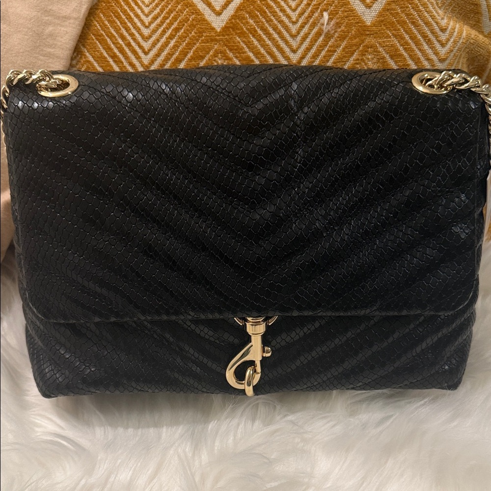 Rebecca Minkoff Black Textured Shoulder Bag